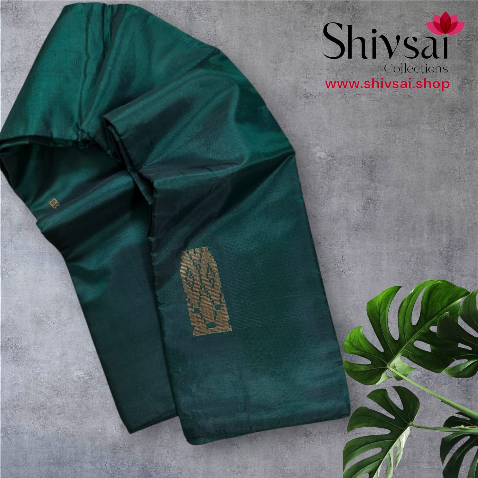 BANANA PITH GREEN SAREE P21 